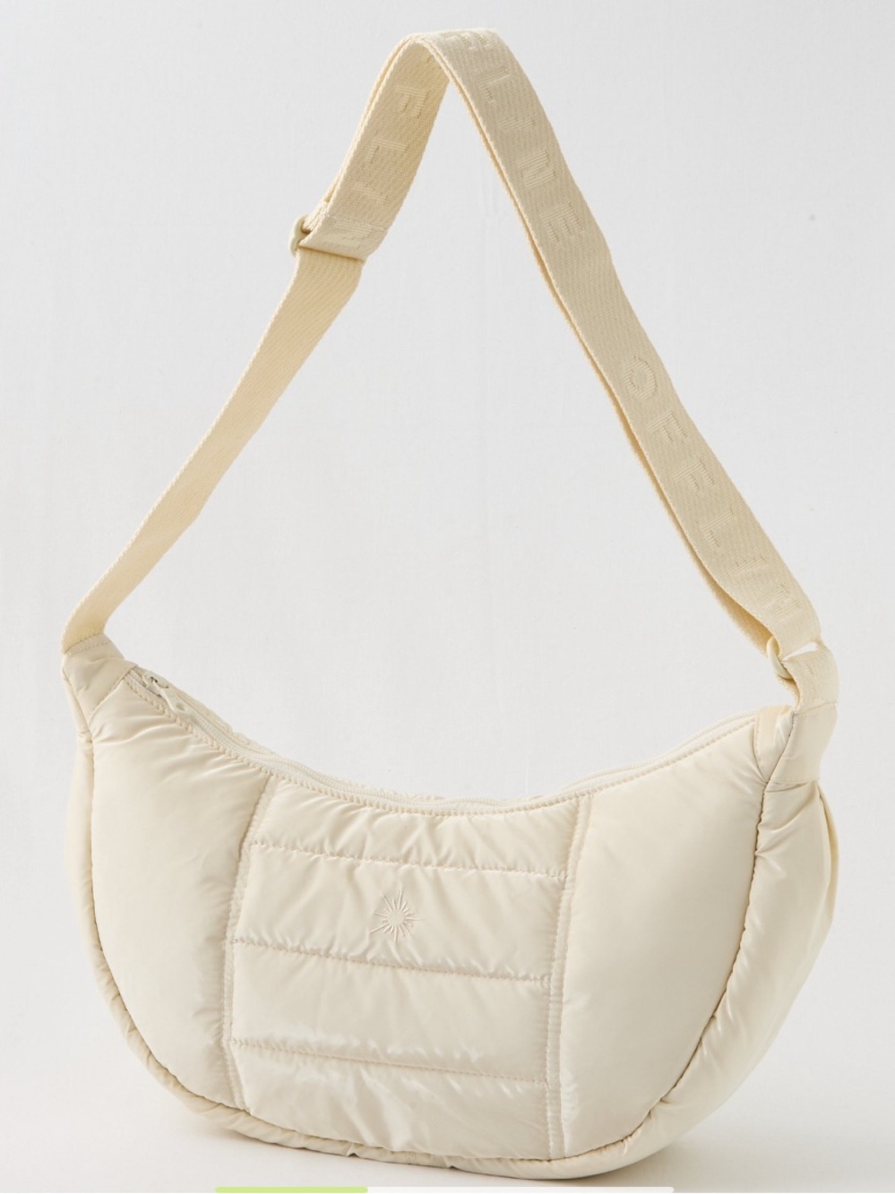 OFFLINE By Aerie Puff Love Crescent Bag In Natural Yellow